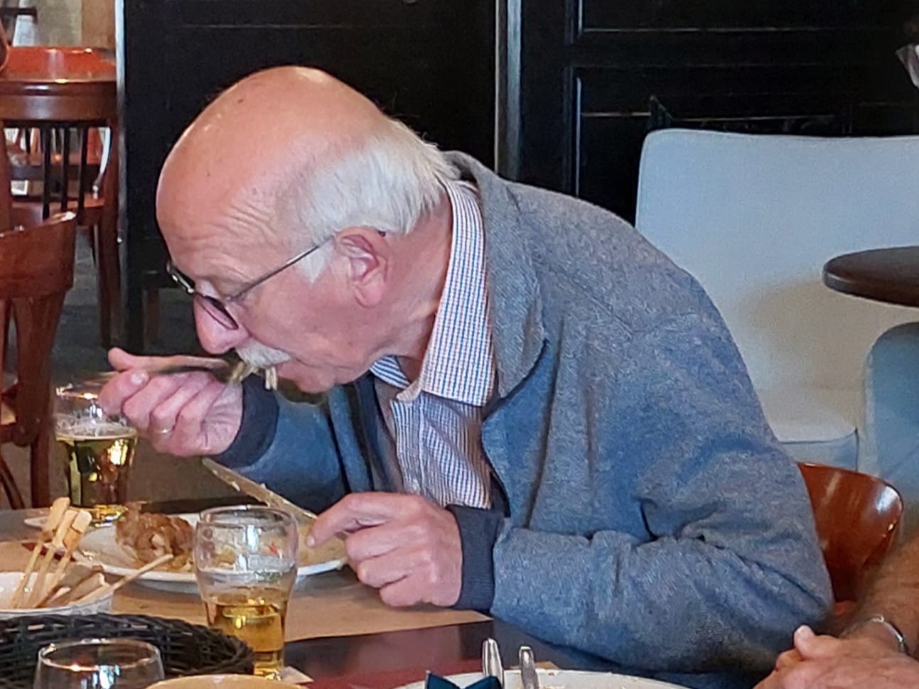 Het eten smaakte weer voortreffelijk